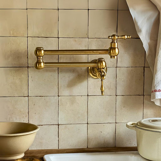 Unlacquered Brass Pot Filler