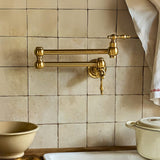 Unlacquered Brass Pot Filler