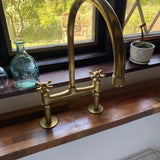 Unlacquered Brass Bridge Faucet