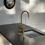 Unlacquered Brass Kitchen Faucet