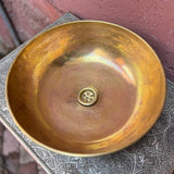 Round Brass & Resin Sink