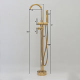 Unlacquered Brass Tub Filler Free Standing