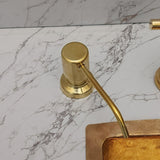 Unlacqured Brass Soap Dispenser