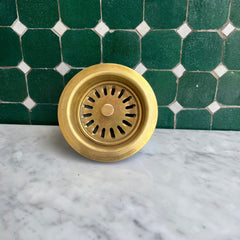 Unlacquered Brass Sink Drain