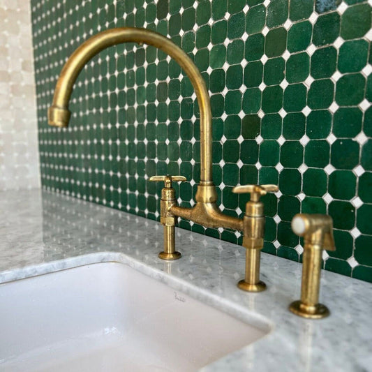 Unlacquered Brass Kitchen Faucet