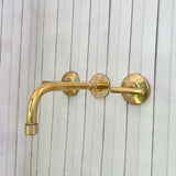 Brass Wall mounted Faucet made of Solid Brass Cold and Hot water Faucet