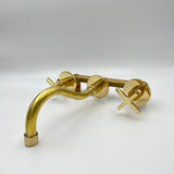 Unlacquered Brass Wall-Mounted Faucet