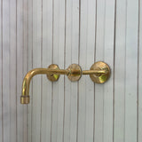 Brass Wall mounted Faucet made of Solid Brass Cold and Hot water Faucet