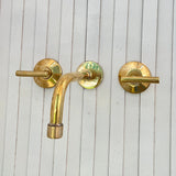 Brass Wall mounted Faucet made of Solid Brass Cold and Hot water Faucet