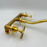 Unlacquered Brass Wall-Mounted Faucet