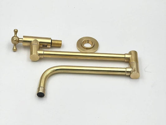 Unlacquered Brass Pot Filler