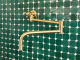 Unlacquered Brass Pot Filler