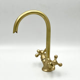 Unlacquered Brass Gooseneck Faucet