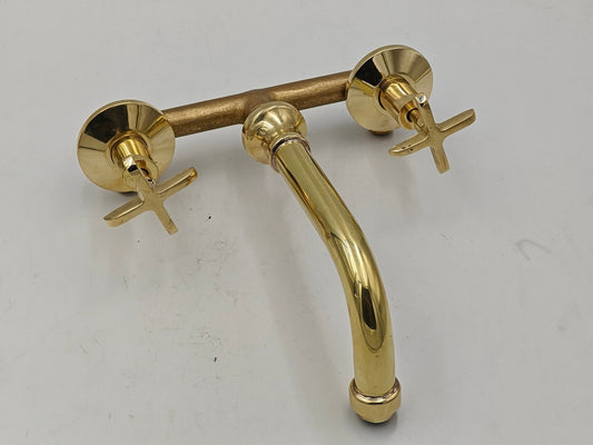 Unlacquered Brass Wall-mount Faucet