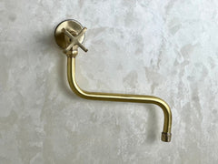 Unlacquered Brass Pot Filler