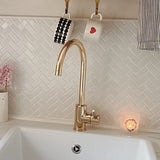 Unlacquered Brass Single Hole Faucet