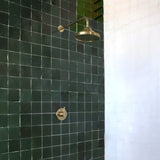 Vintage Unlacquered Brass Shower System, Rain Shower Head, customized shower arm and shower head