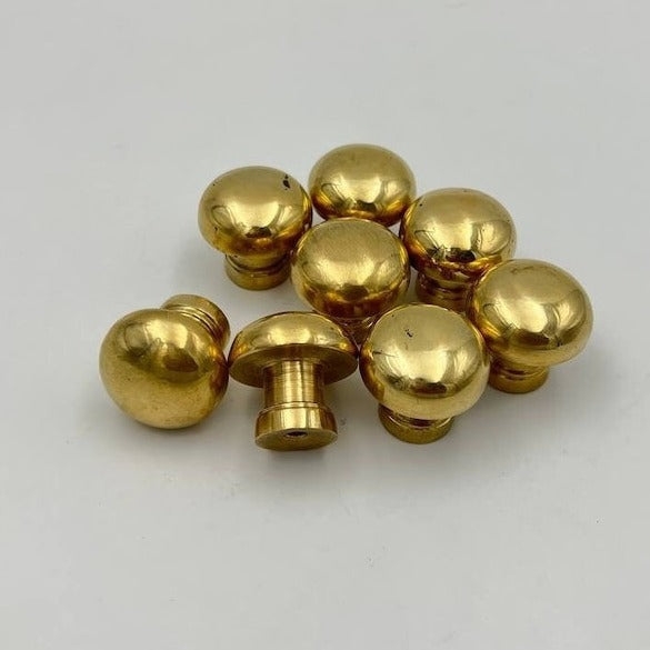 Handmade Solid Brass Cabinet Handles - Round cabinet handles - Brass Knobs