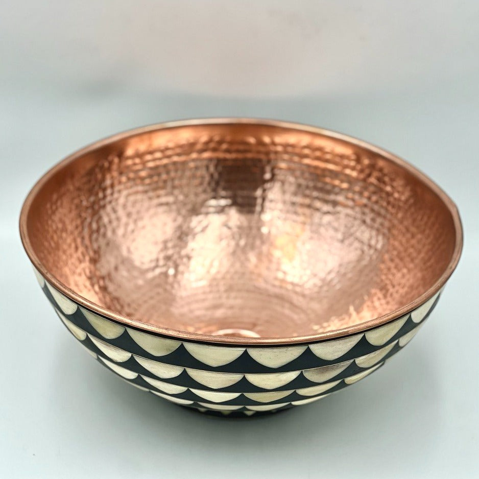 Antique Copper Bathroom Sink - Round Vessel Sink