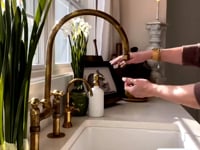 Unlacquered Brass Kitchen Faucet