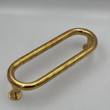 solid brass door oval pull handle