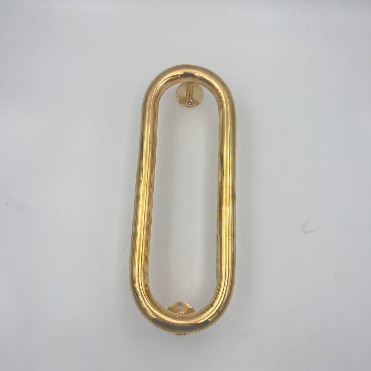  Solid Brass Extended Oval Pull Handle