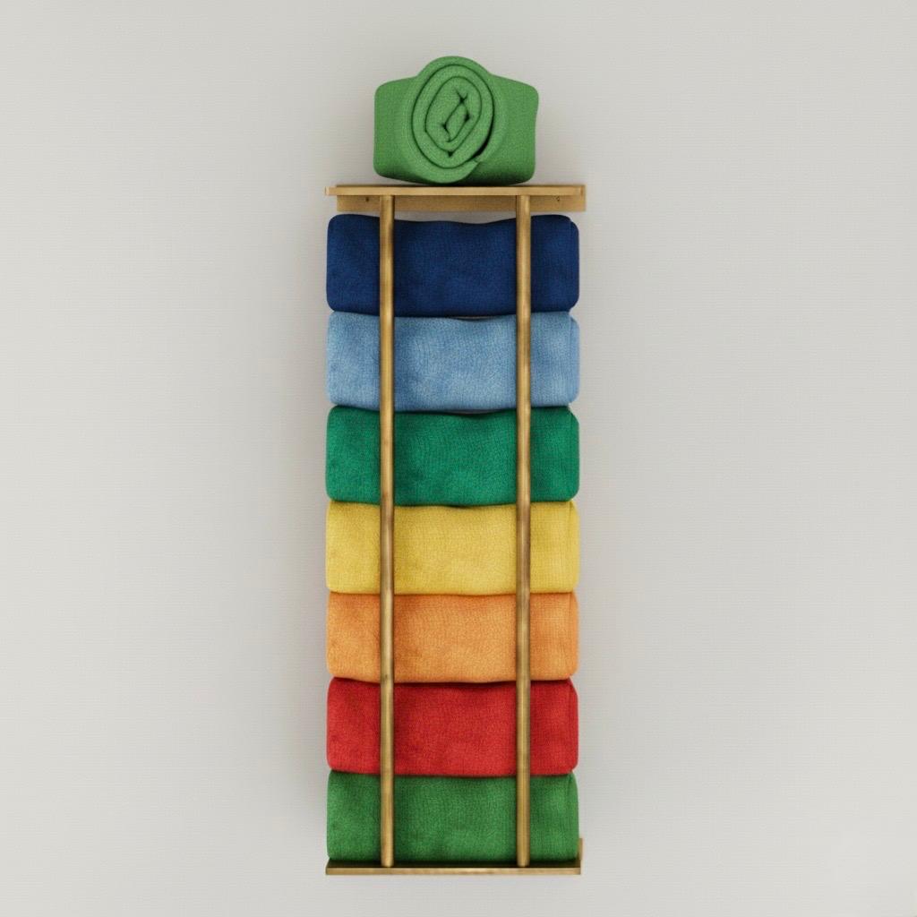 solid brass towel rack holder