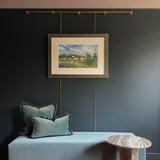 unlacquered brass wall rod for pictures