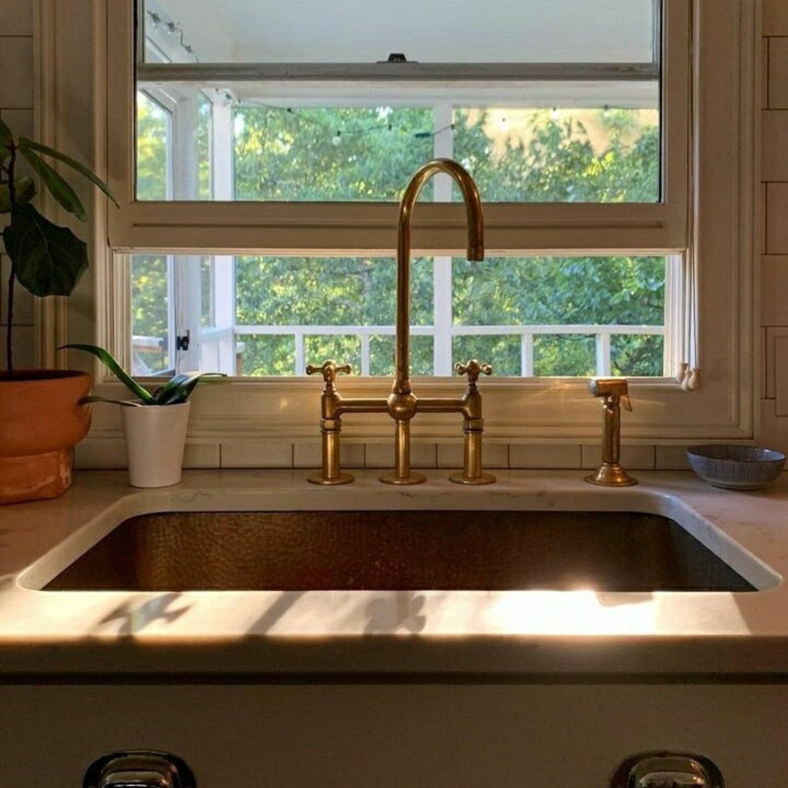 4 hole Kitchen Faucet with sprayer