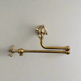 unlacquered brass pot filler